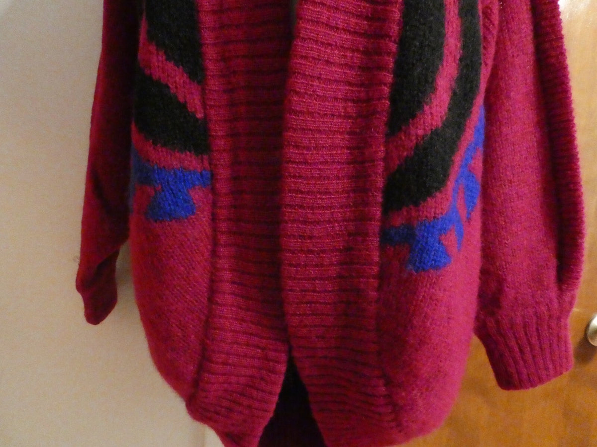 Vintage Mohair Wool Open Front Sweater/Coat Raffine by Chori For S.K.V.T. 44/46