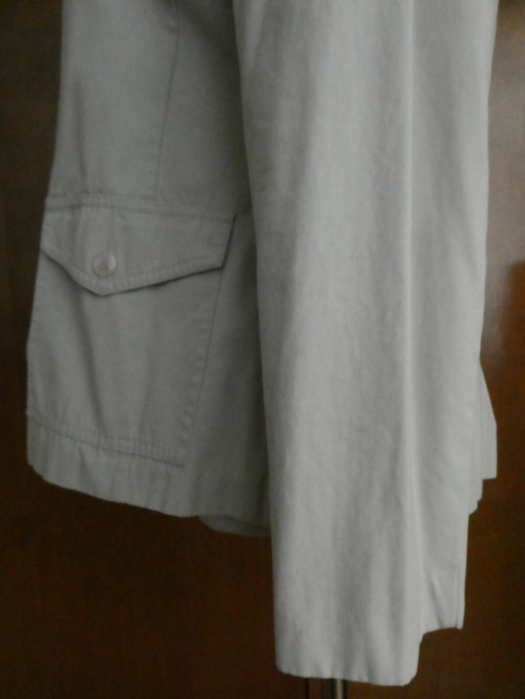 New York & Company Women’s Gray Button-Down Cotton Jacket Blazer Size Medium