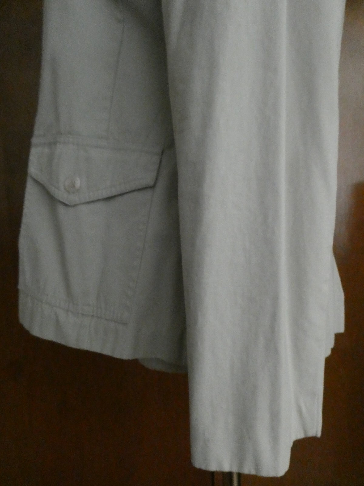 New York & Company Women’s Gray Button-Down Cotton Jacket Blazer Size Medium