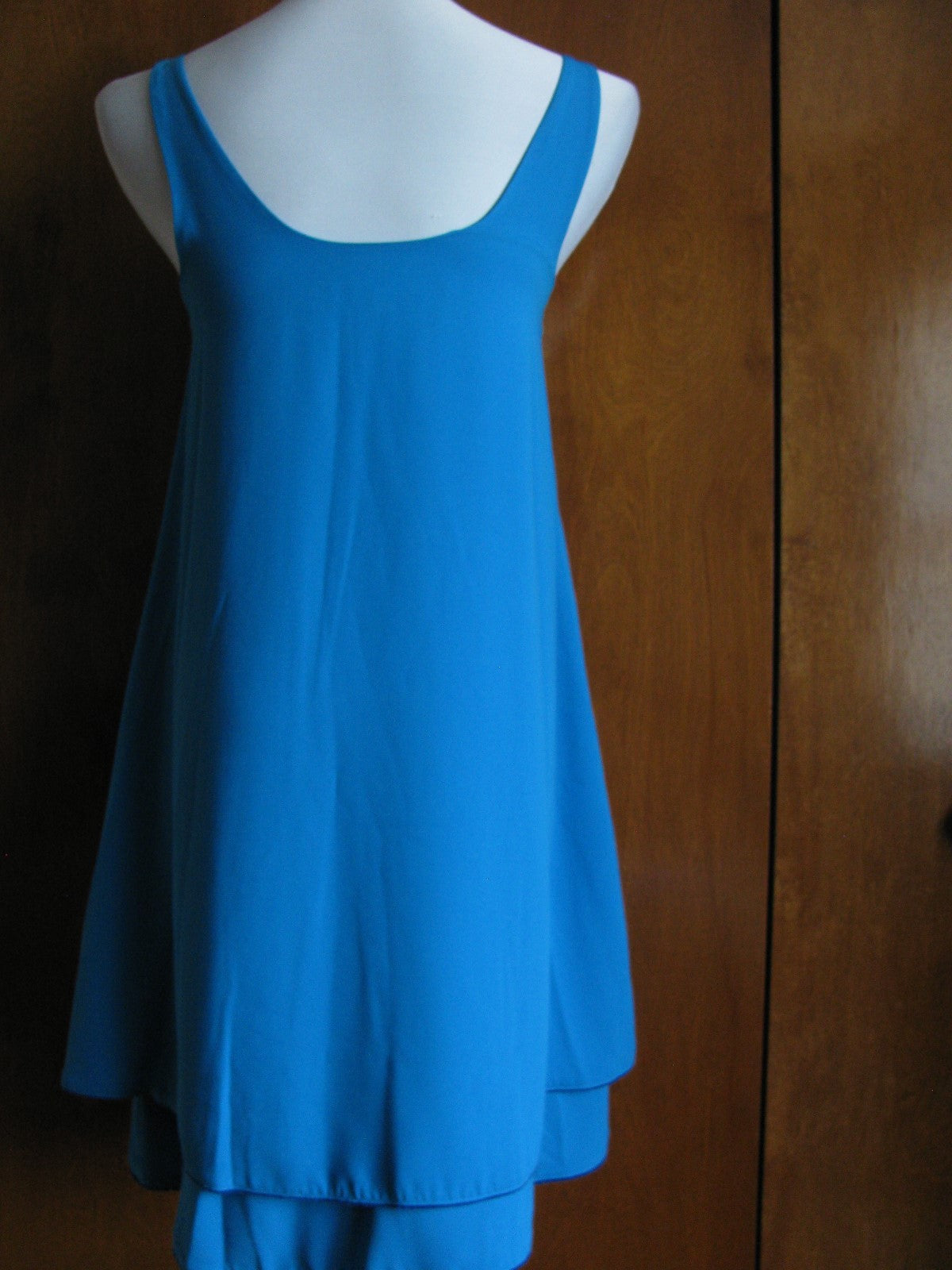 Rachel Rachel Roy women's blue lined layer mini dress Size Xsmall NWT