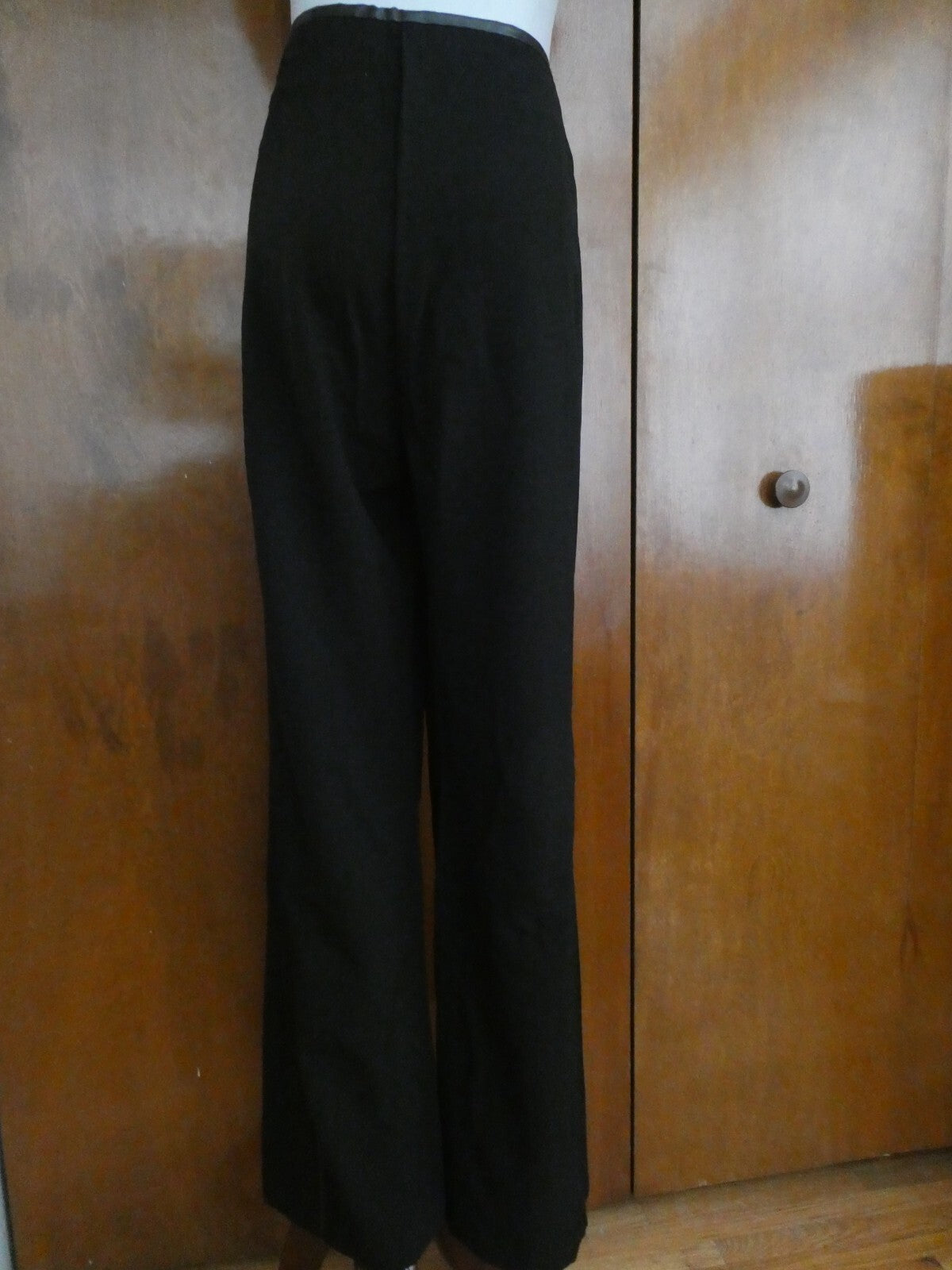 Gloria Vanderbilt women's black dress pants decorated with leather 14 (fits 12)