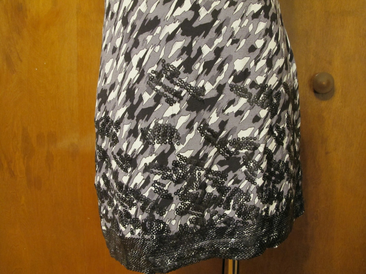 Hype women's multi color sequin sparked lined detailed evening viscose dress 2