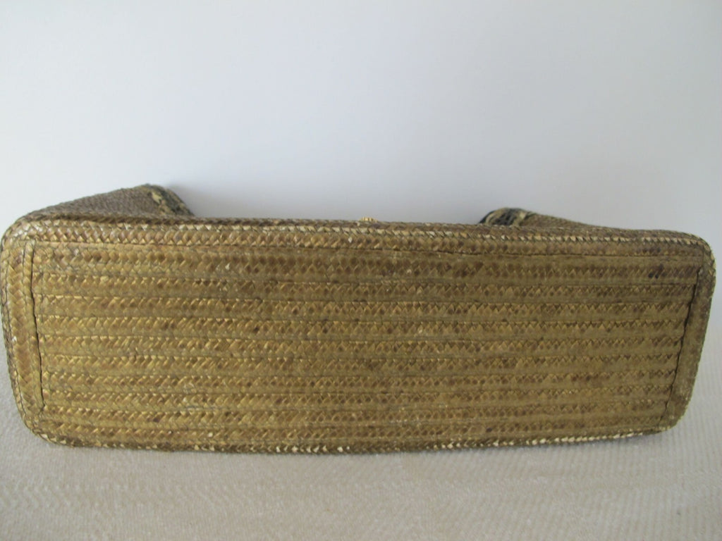 Women's Summer Gold Large Zippered Tote Handbag Made In Italy