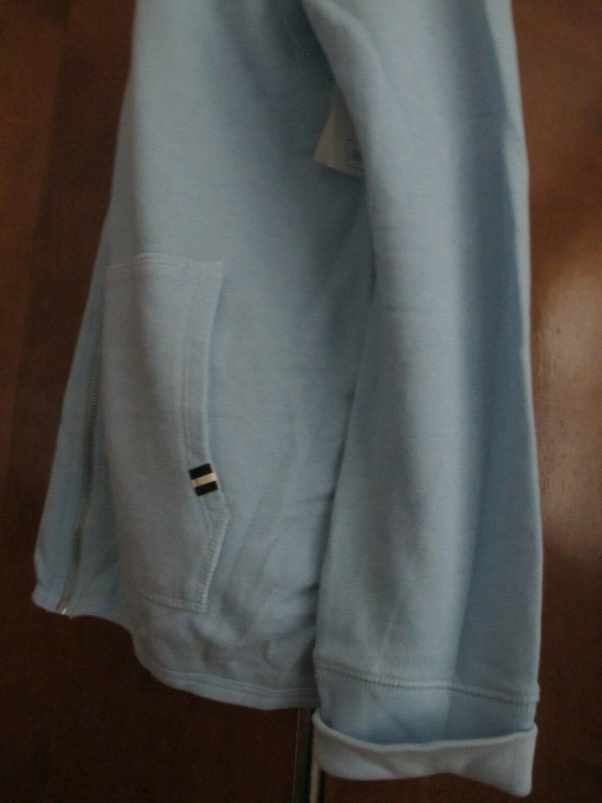 Gap Women's Light Blue Cotton Blend Hooded Pullover Sweater Large
