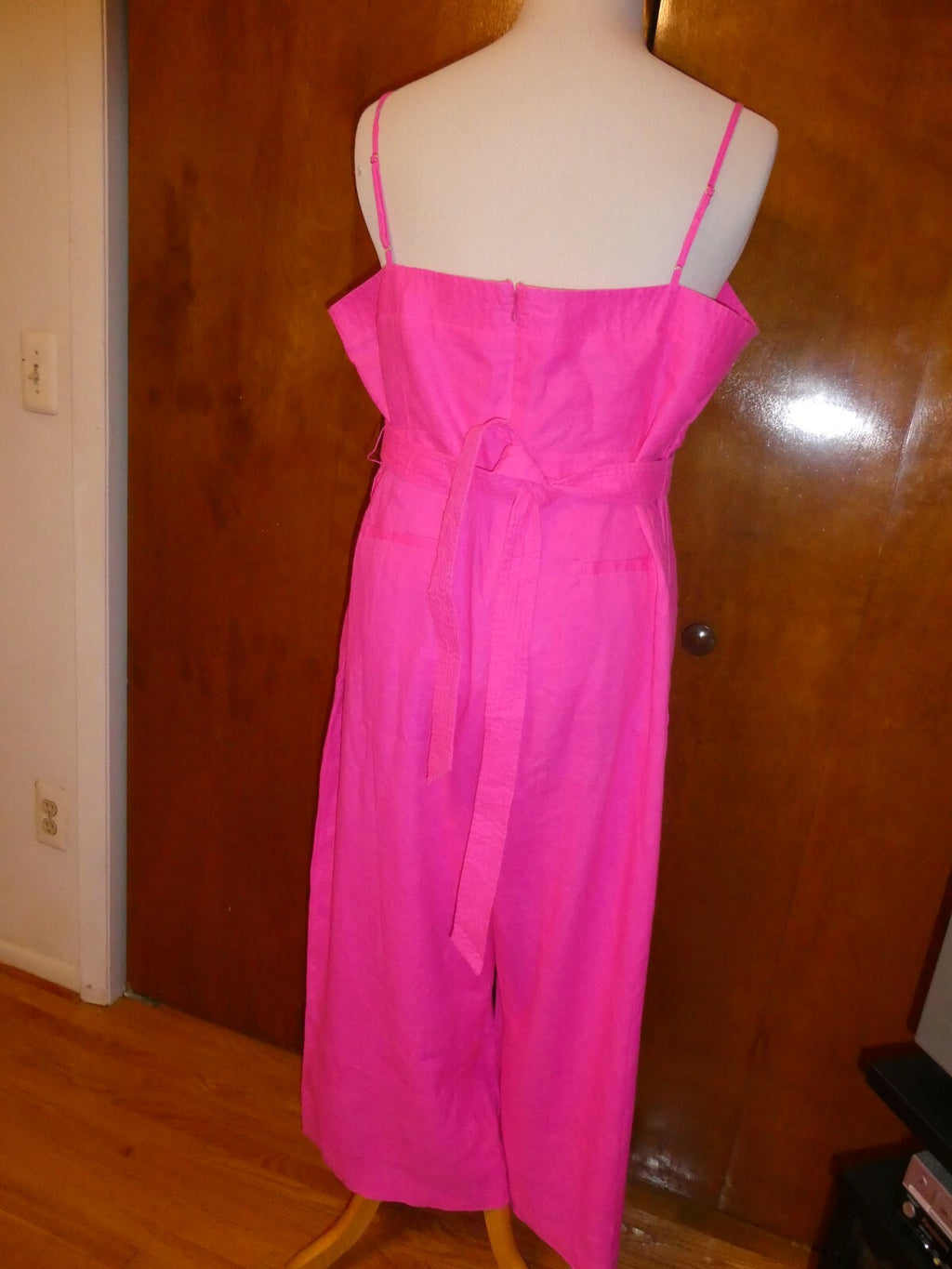 J. CREW Women's Pink Linen Jumpsuit 22