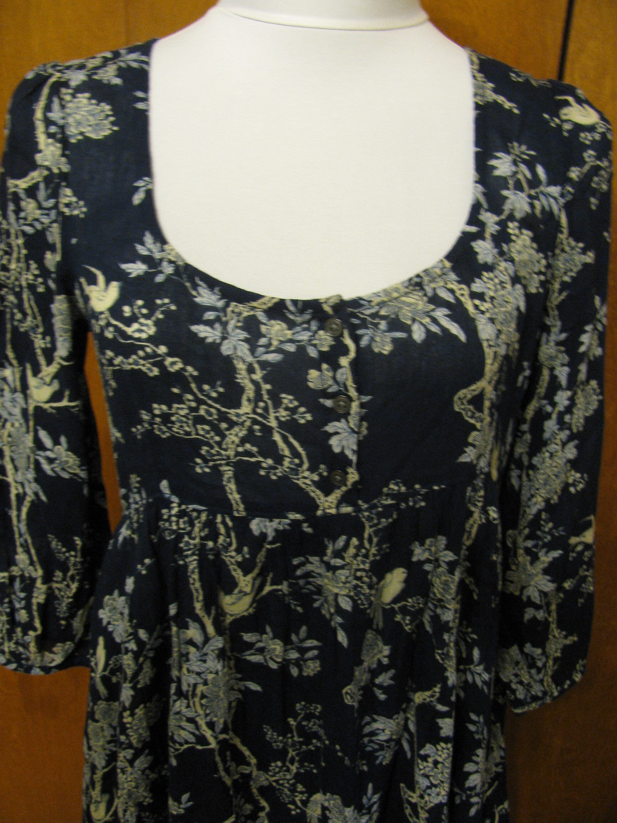 Denim & Supply Women's Multi Color Navy Mini Long Sleeves Dress New