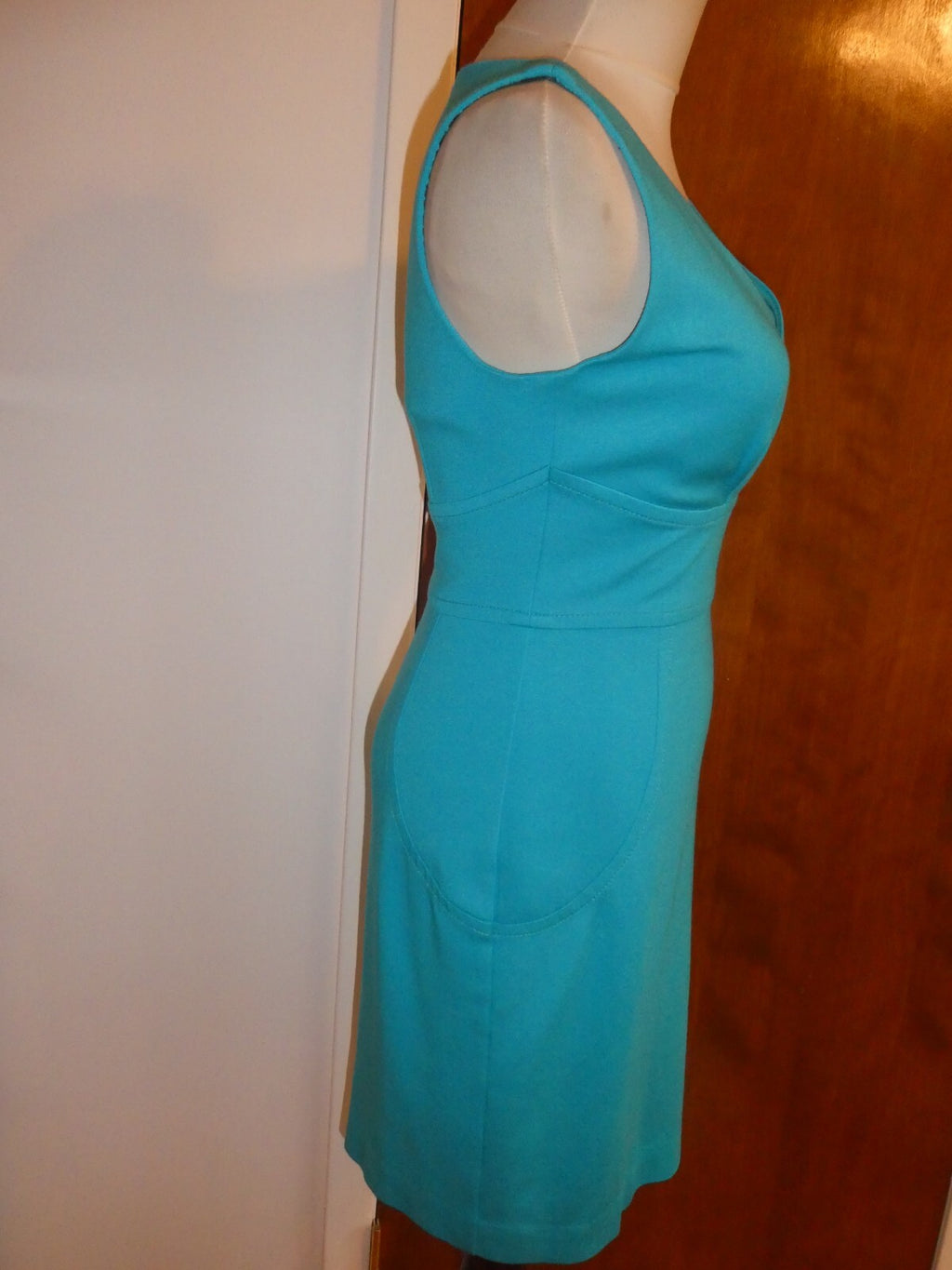 Trina Turk Women Lined Turquoise Teal Gorgeous Dress Size 2