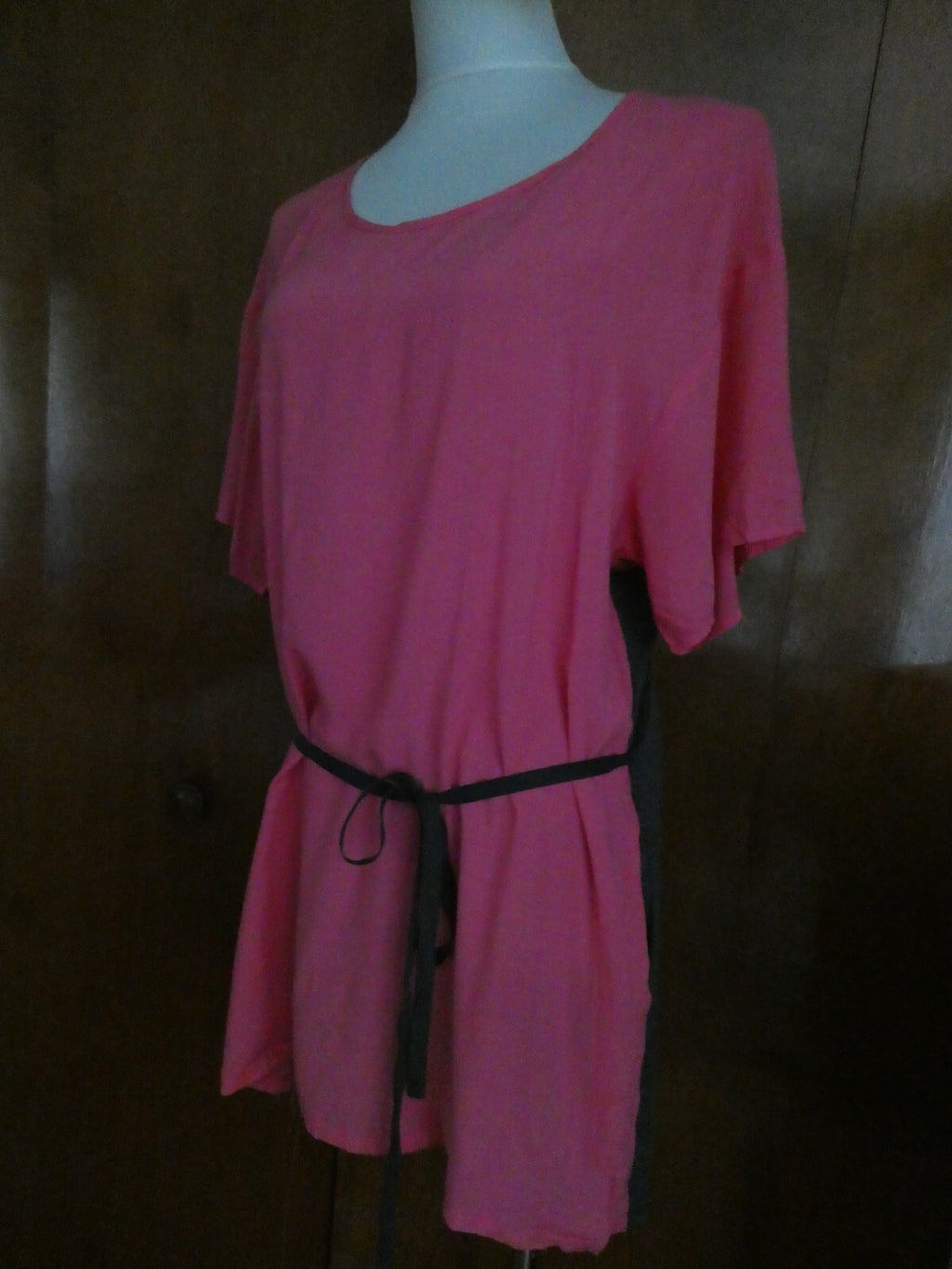 Ella Moss women’s pink/gray stylish soft cotton/modal long top size Medium