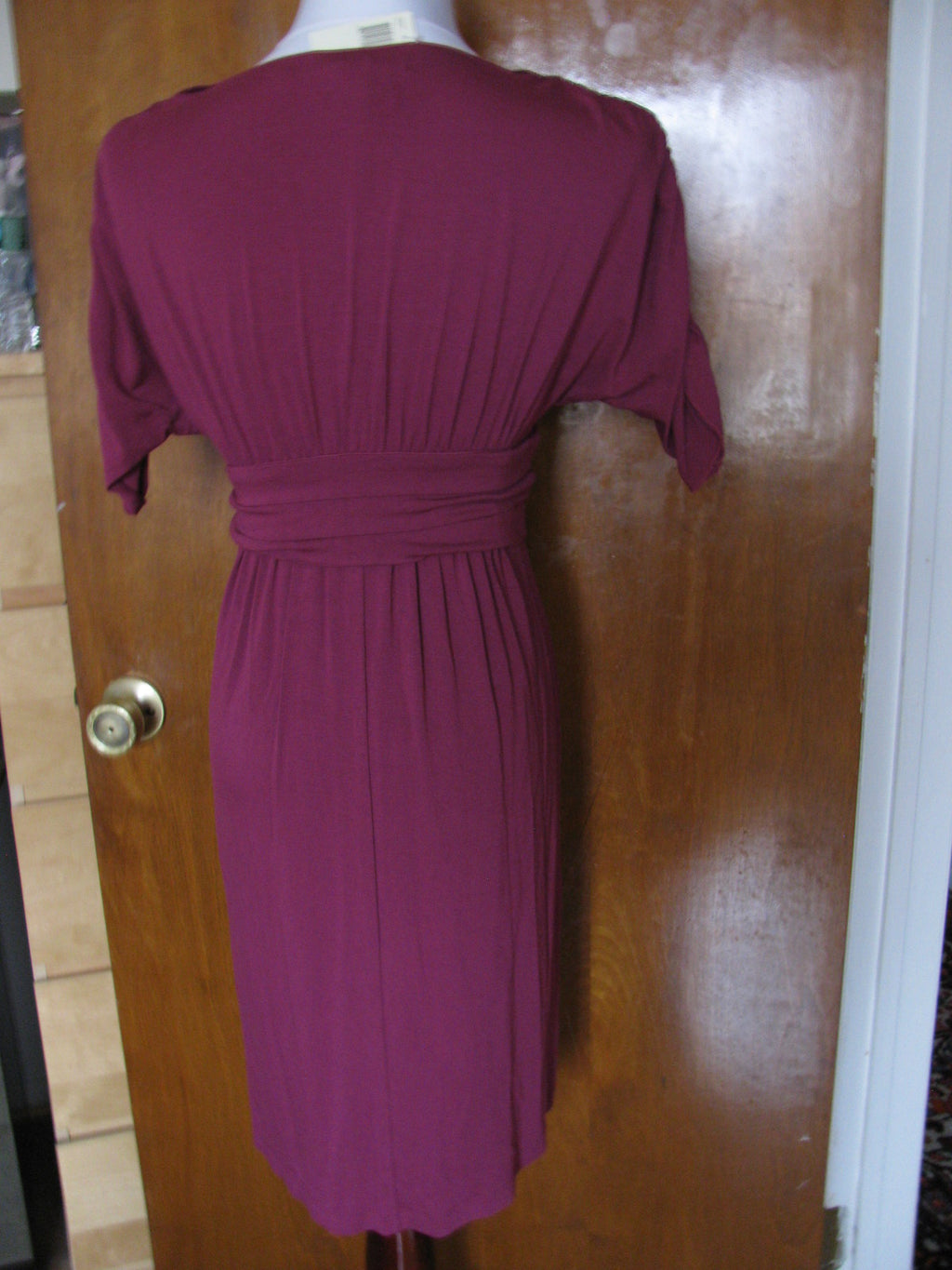 Max Studio women's deep purple viscose dress small New