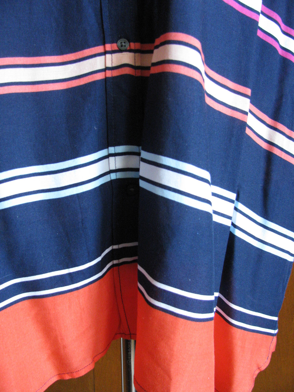 Gap women's multi-color 100% rayon stylish striped tunic top XLarge NWT