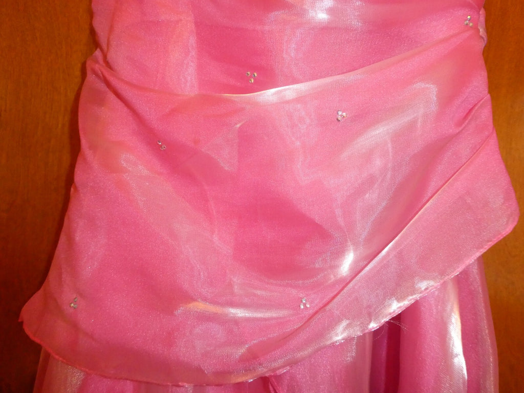 LET'S Fashion women's pink evening prom graduation dress XSmall