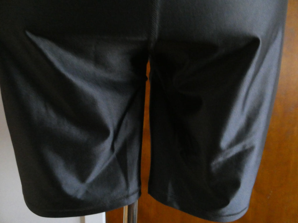 Lululemon Satin Shine Panelled HR Short 8" Wordmark Coal Black Size 14 NWT