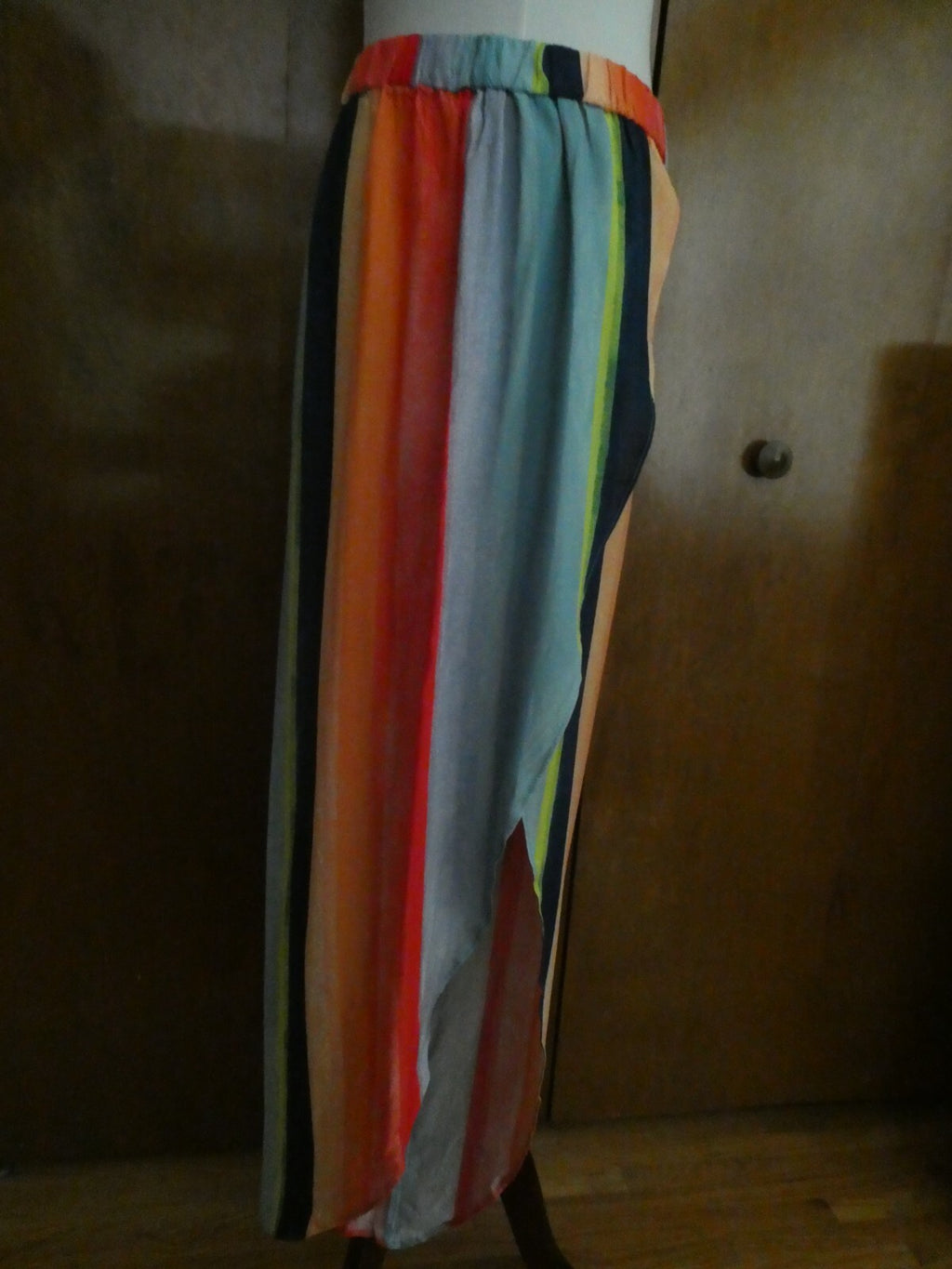 Anthropologie The Artwork Of Carla Weeks Wide Split Leg Beach Pants Multicolor