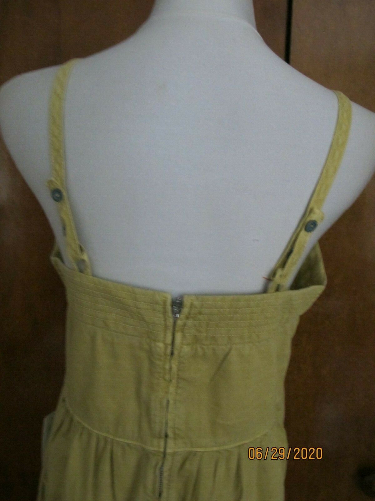 Anthropologie Gold Green Women’s Summer Jumpsuit 