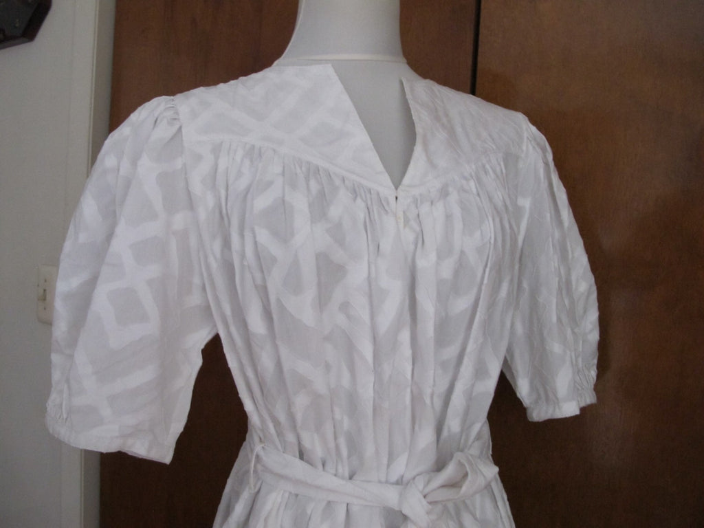 Catherine Malandrino Women's White Detailed Belted Dress 12 