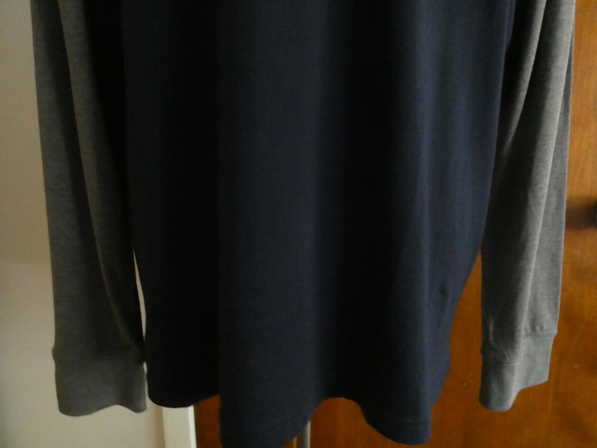 U.S POLO ASSN men’s navy/gray long sleeves soft cotton crew neck shirt size XL
