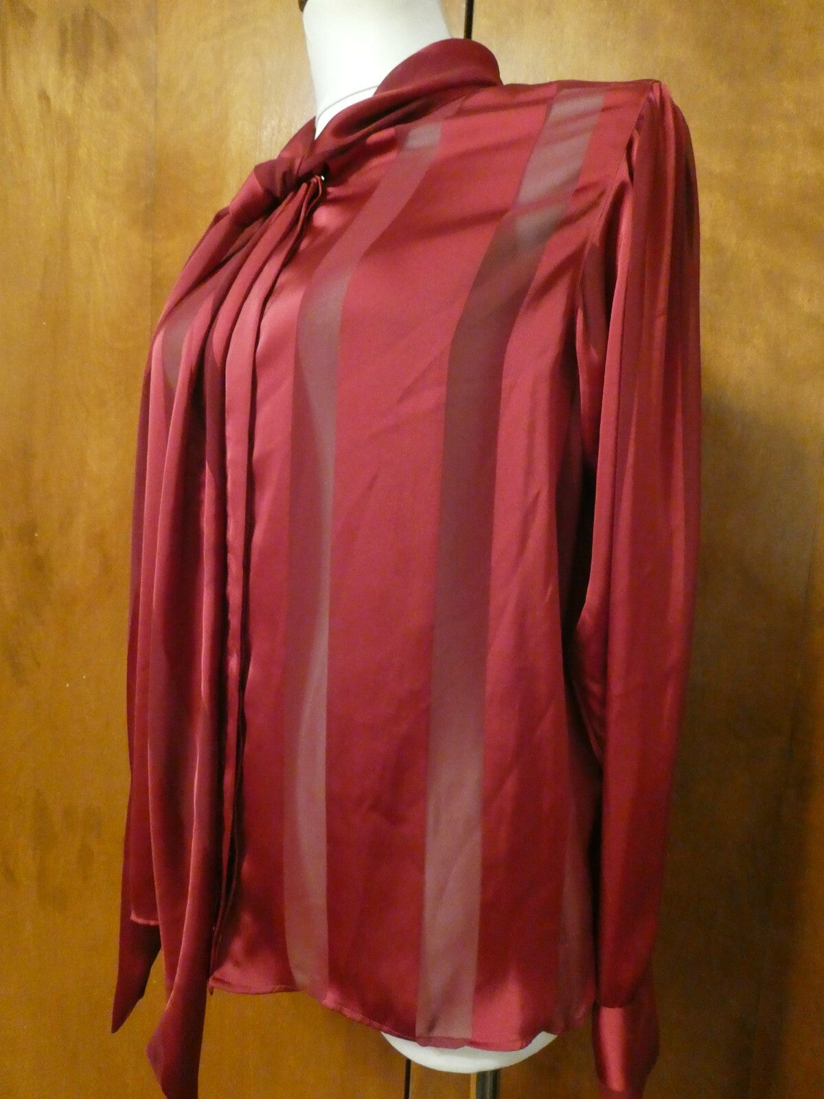 Unbranded women's burgundy stylish evening tunic top size Large