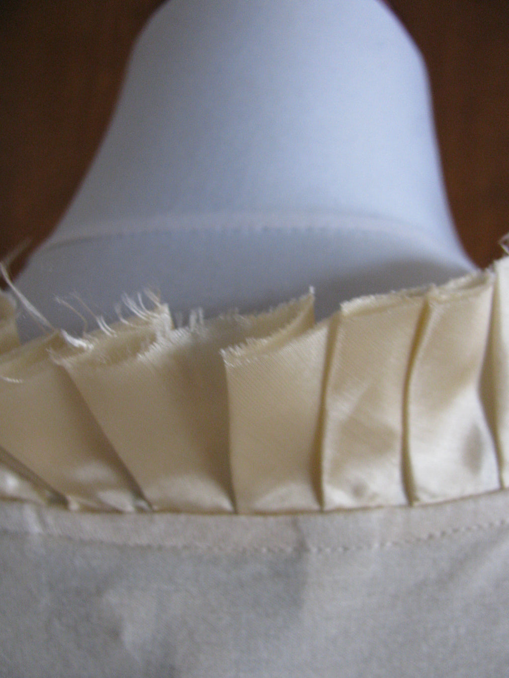 BCBG women's Ivory rayon ruffle decorated top New