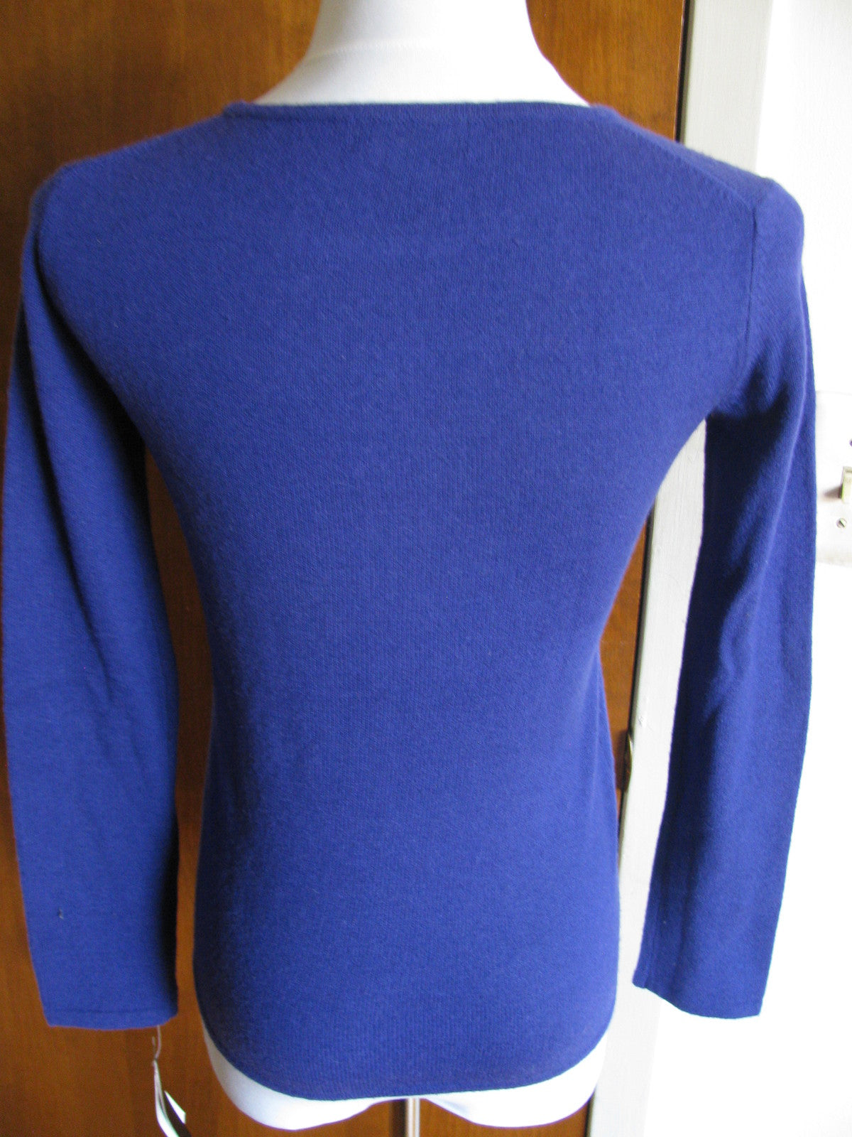 Evelyn Women's Purple 2Ply Cashmere Sweater Size PP 