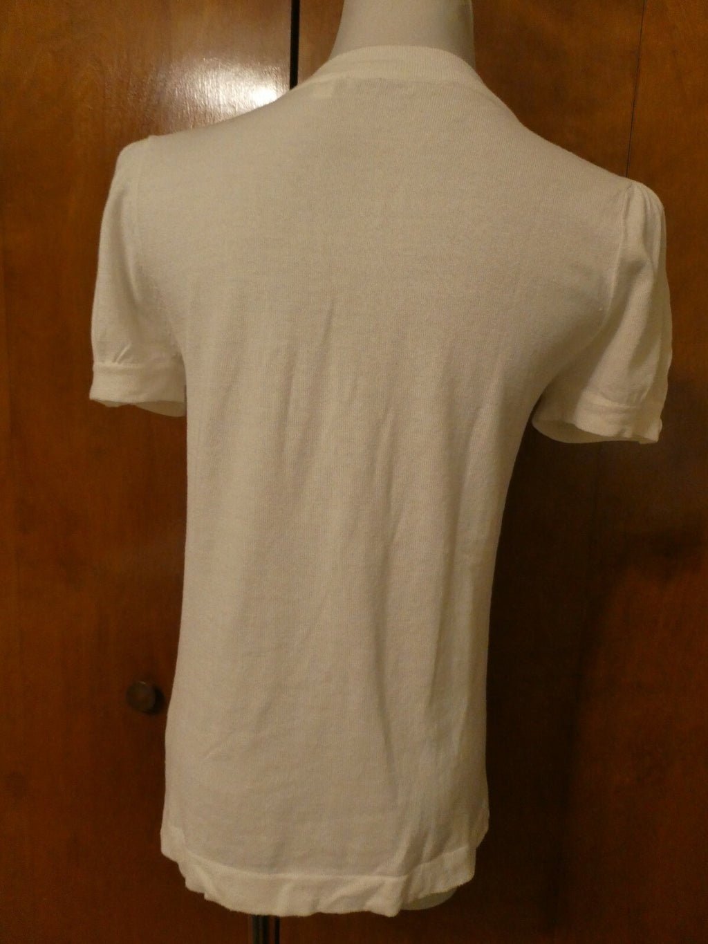 Population POP Women's White Stylish Cotton/Viscose Top Size P/M