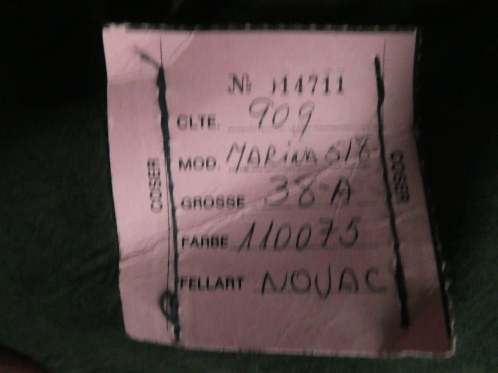 Women's Green Shearling Sheepskin Mid Long Winter Coat Made In Spain Size 10 NWT