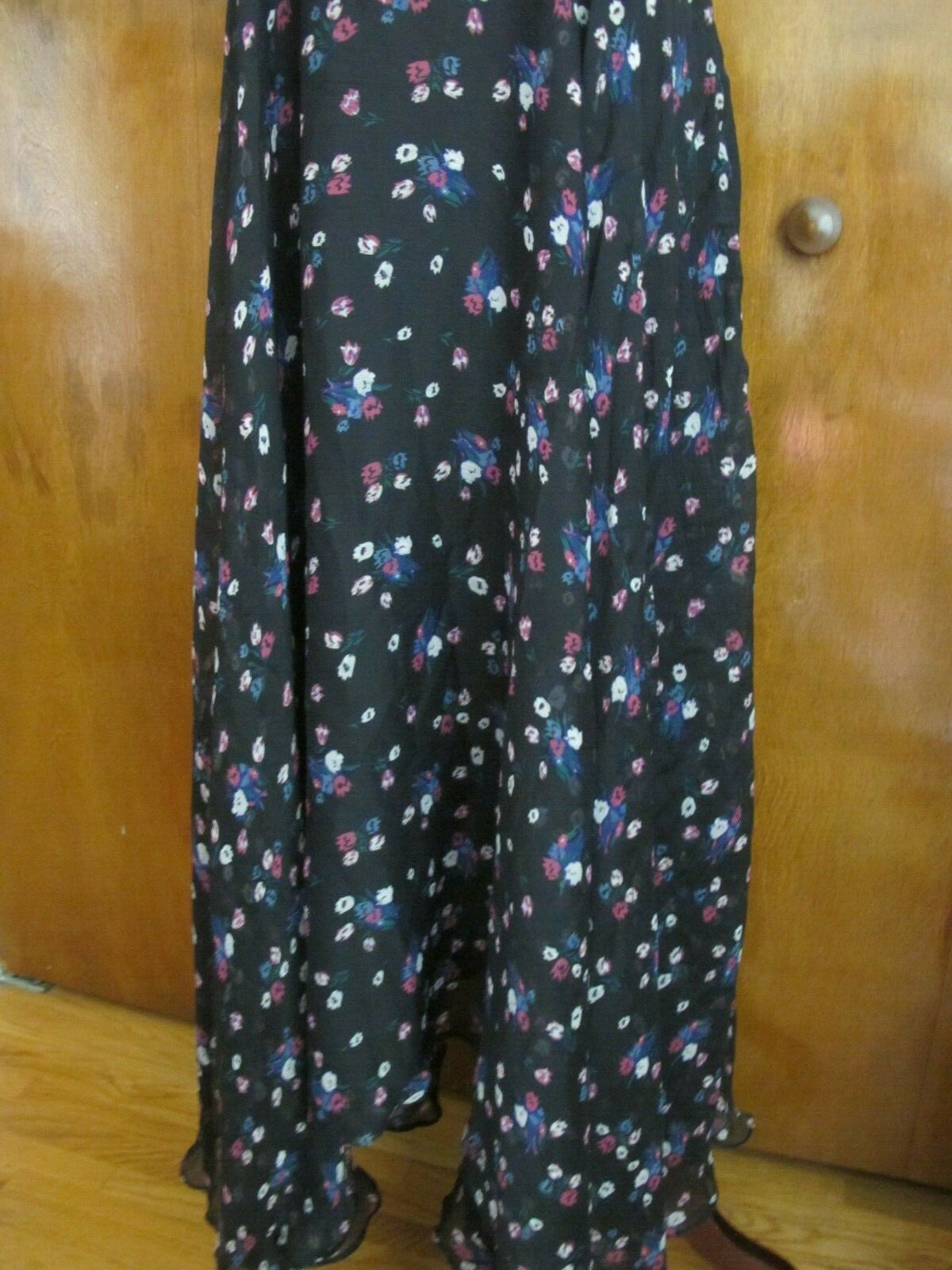 Anthropologie Ranna Gill Floral Swing Detailed Lined Dress Size 10P