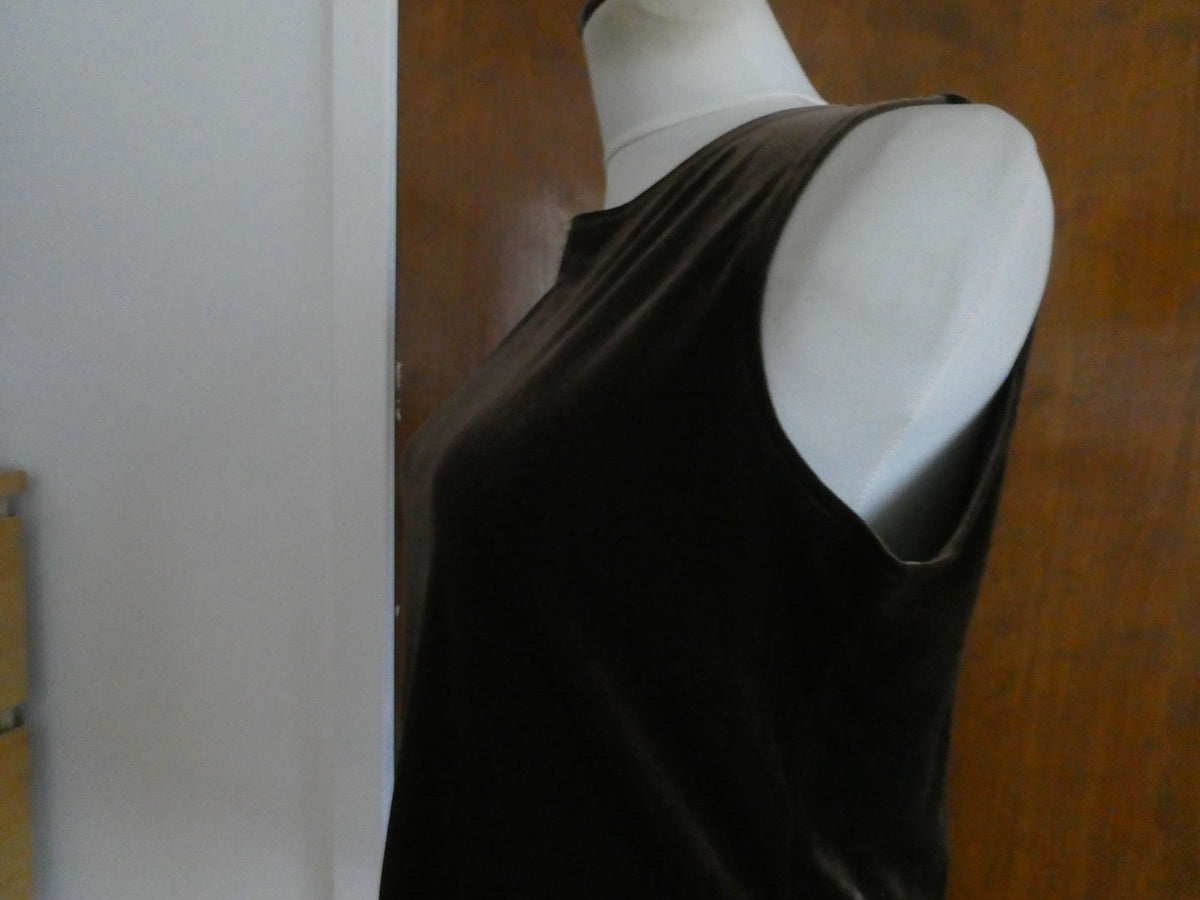 Sport women's brown velour top size Medium