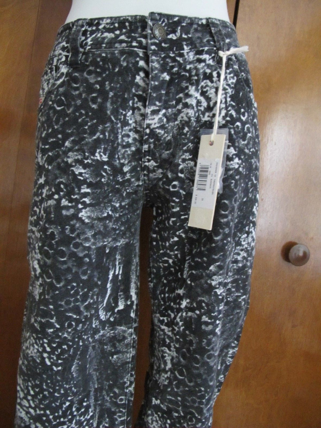 Diesel Women's Black/white Slim Pants New