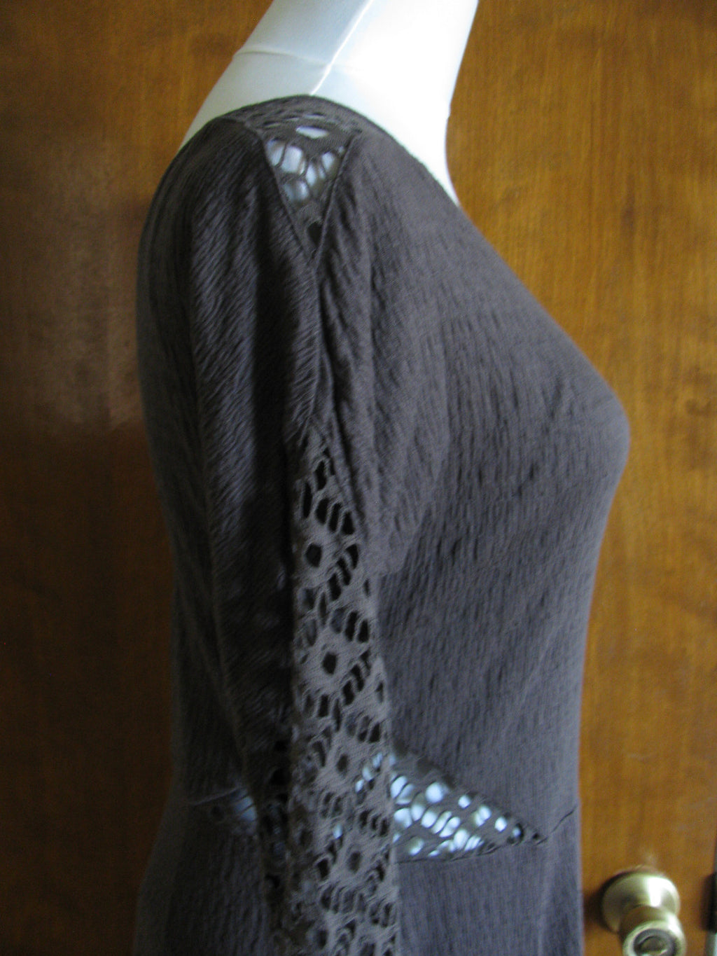 Free People womens brown soft rayon lined dress New runs small