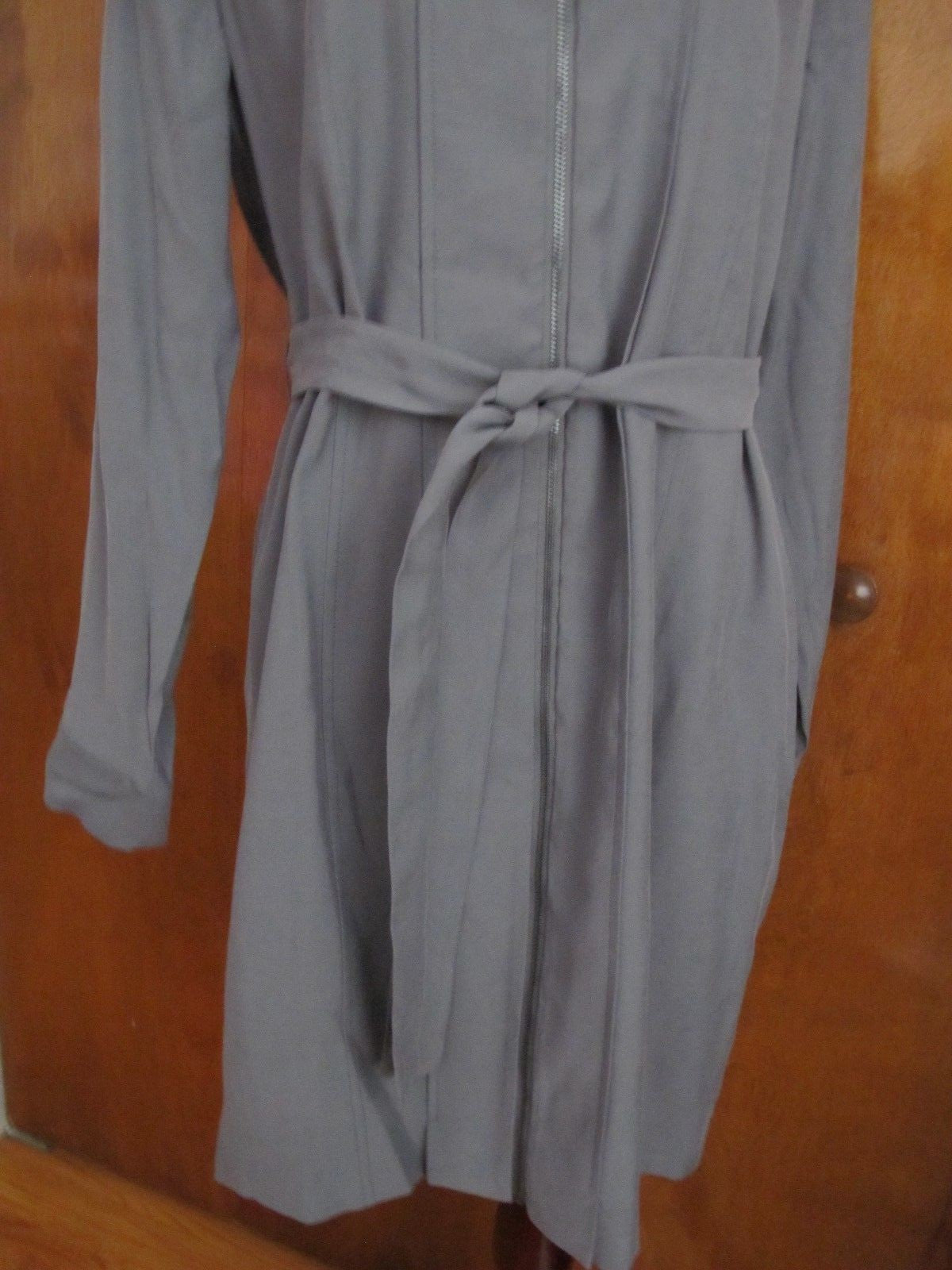 Armani Exchange Women's Gray Lined  Belted Dress Size 14 NWT