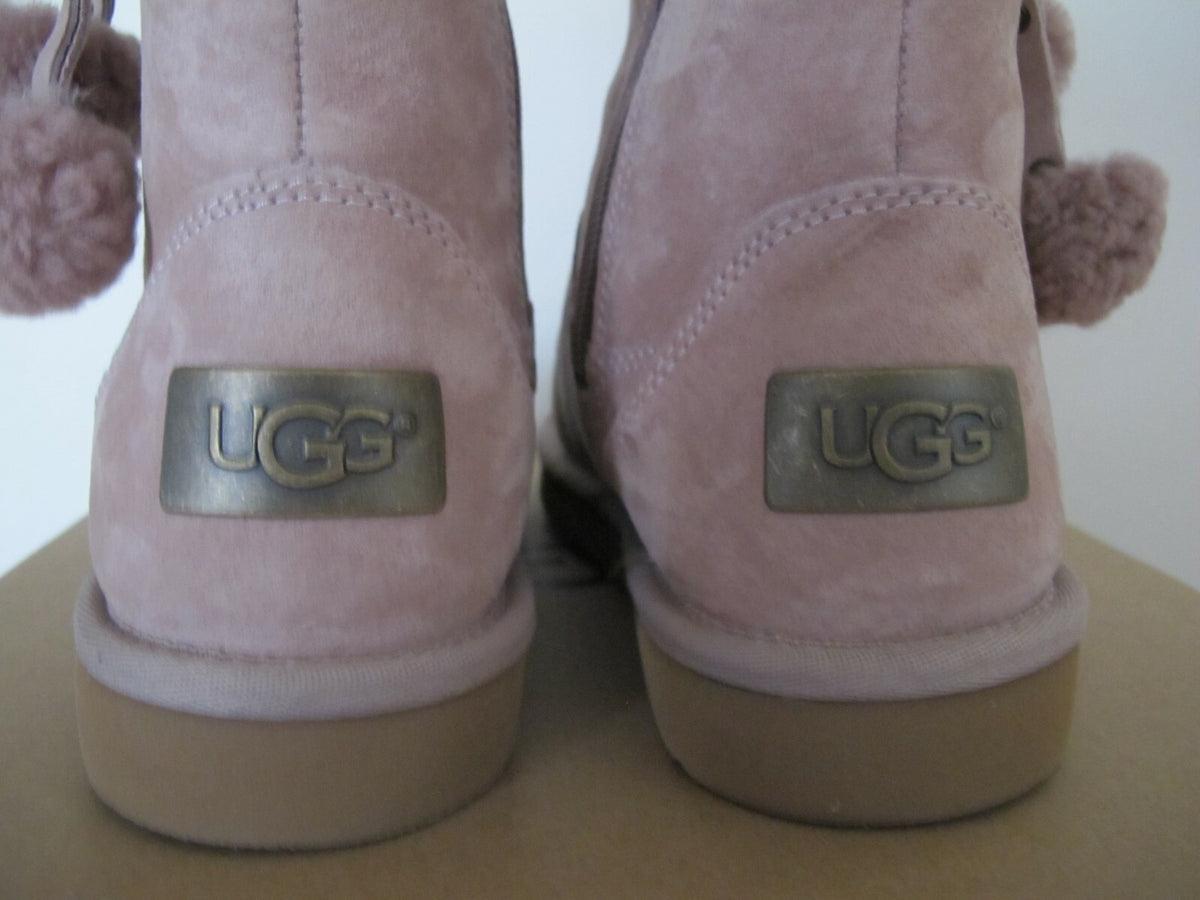 UGG Plumdale Cuff Short Boots Pink With Zipper Women’s Size 5 New