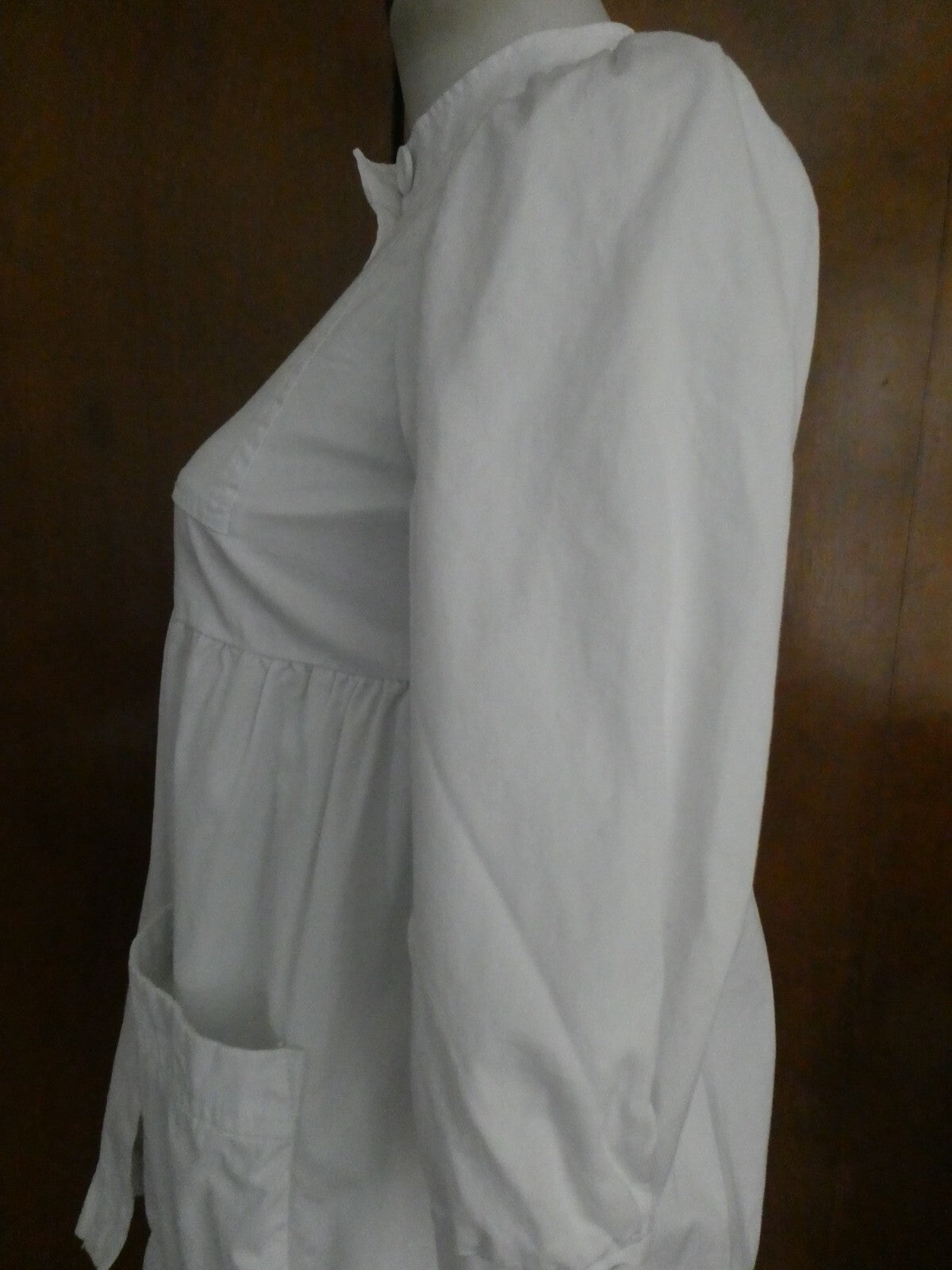 French Connection Women’s White Button-Down Cotton Lined Jacket Blazer Size 2