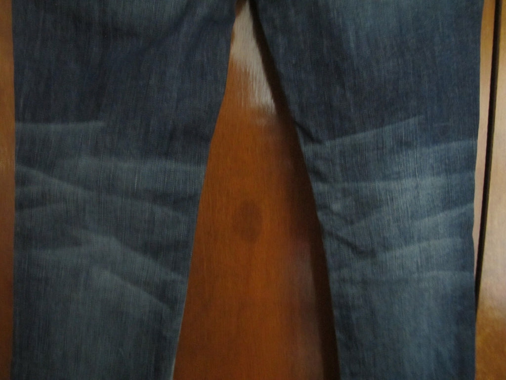 Free People Artisan De Luxe Patched Skinny Women's Jeans size 24 Blue Distressed