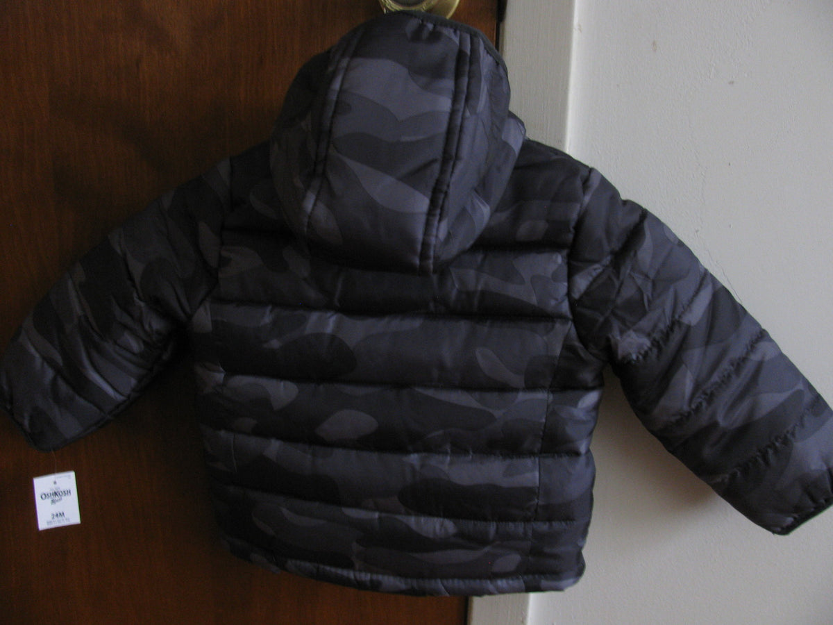 OshKosh Gray Camo Boys  Jacket Coat New