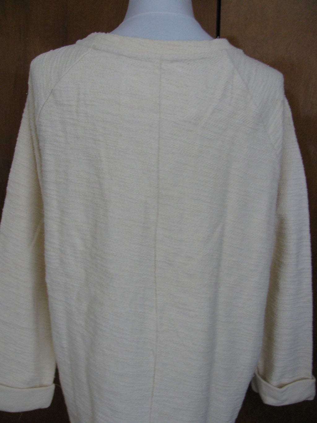 Anthropologie undiscovered eye womens ivory sweater M