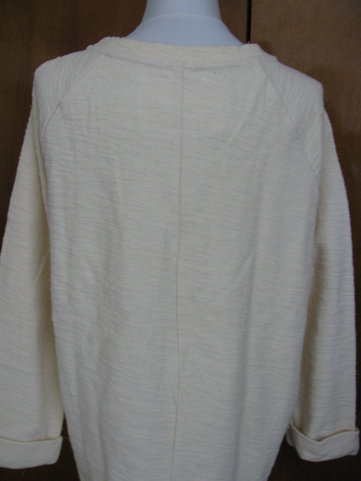 Anthropologie undiscovered eye womens ivory sweater M