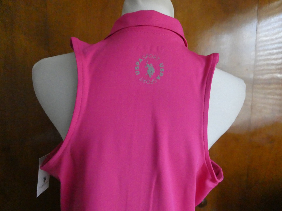 US POLO ASSN Women’s Pink USPA Sport Athletic Workout Dress Size Xlarge