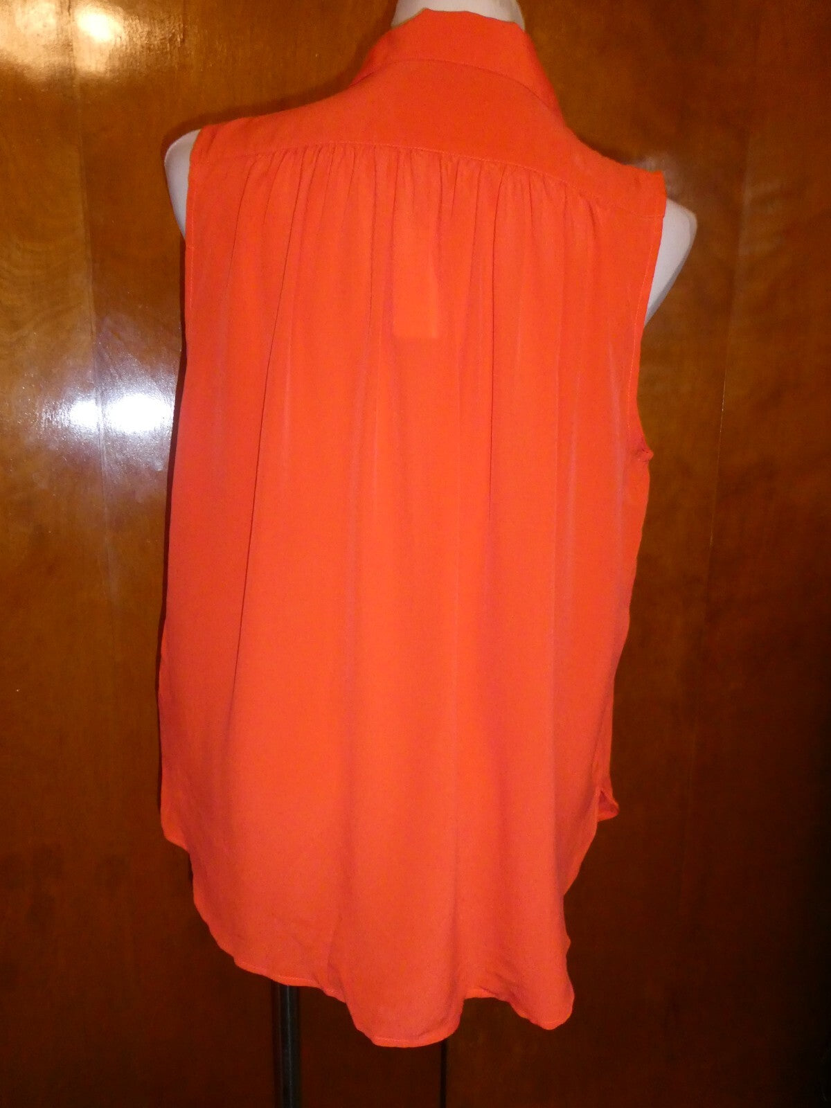 Anthropologie Orange Maeve Women's 100% Silk Blouse Size S, L