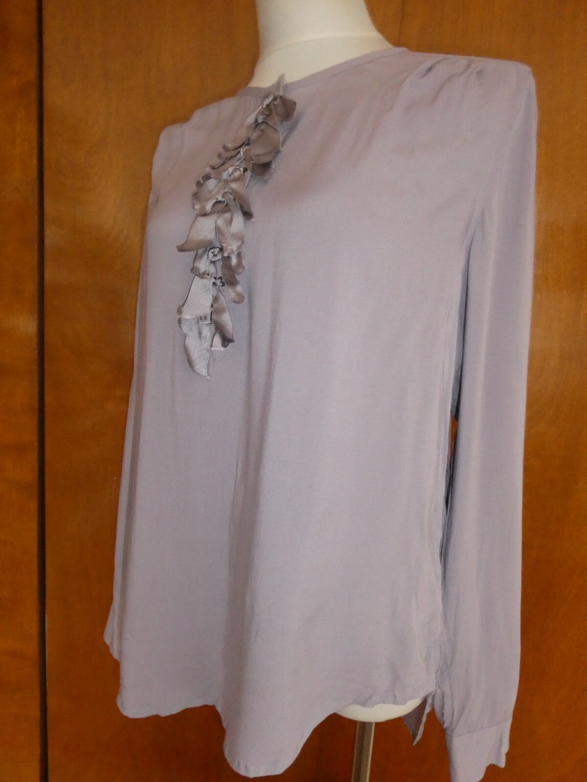 Gap women's stylish gray viscose long sleeves tunic top size Large