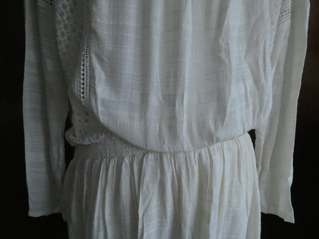 Free People women’s ivory 3/4 sleeves lined sweater dress size large