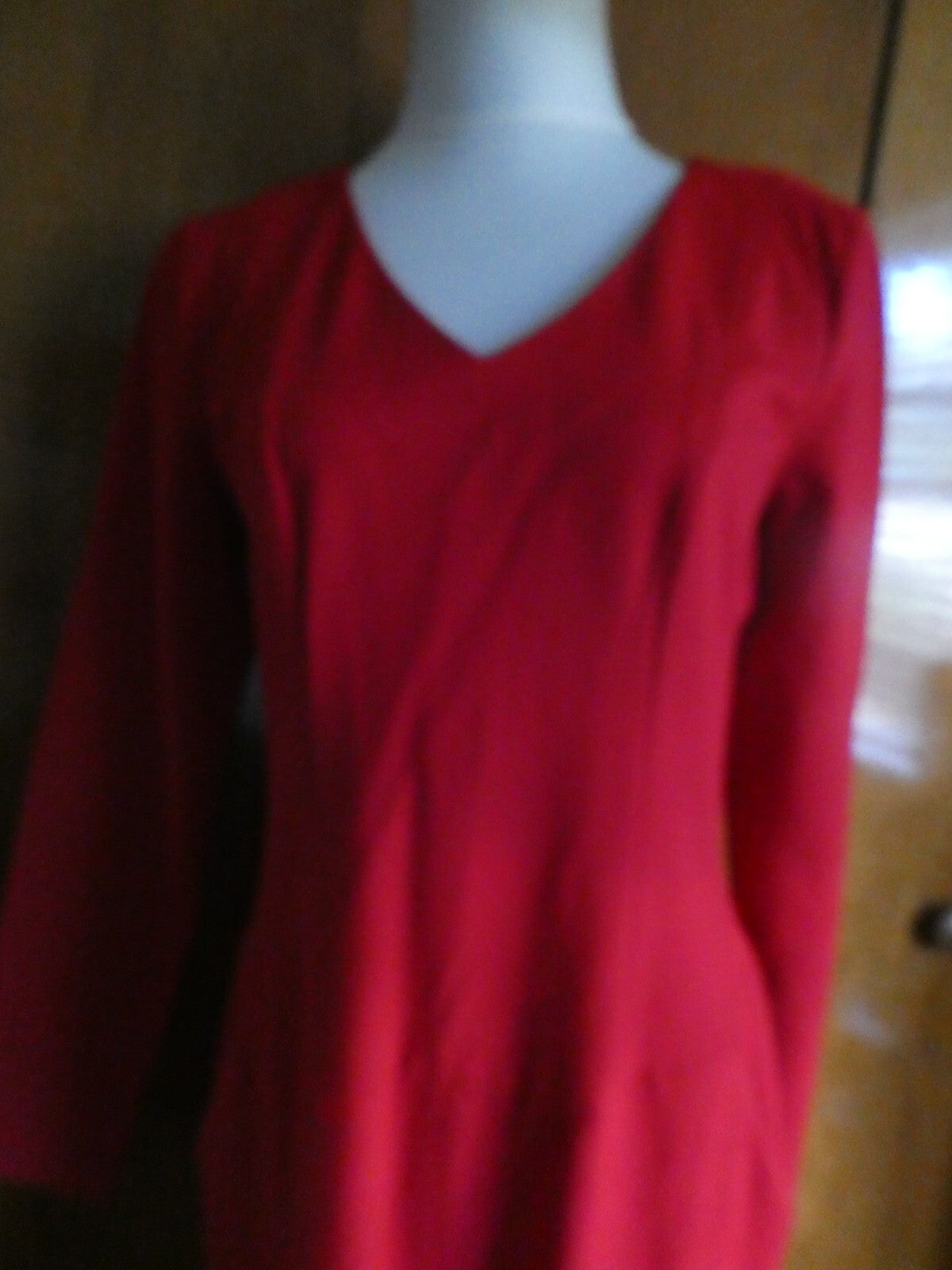 Talbots women's red long sleeves dress 12 $129