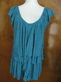 Buffalo David Britton women's green  tunic top XLarge  NWT fits Large