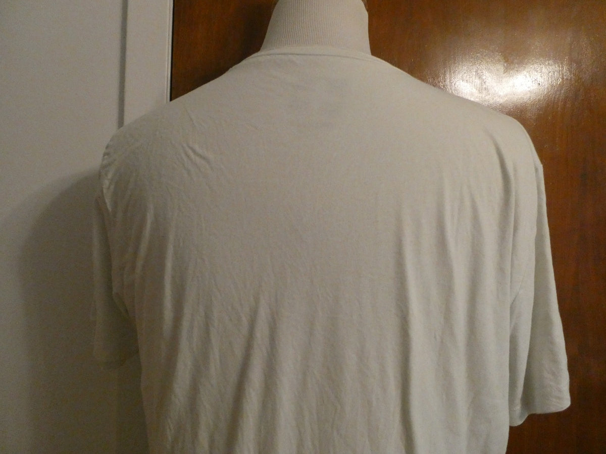 Second+Sunday Men White Graphic T-Shirt Soft Cotton Print Crew Neck XXL (fitsXL)