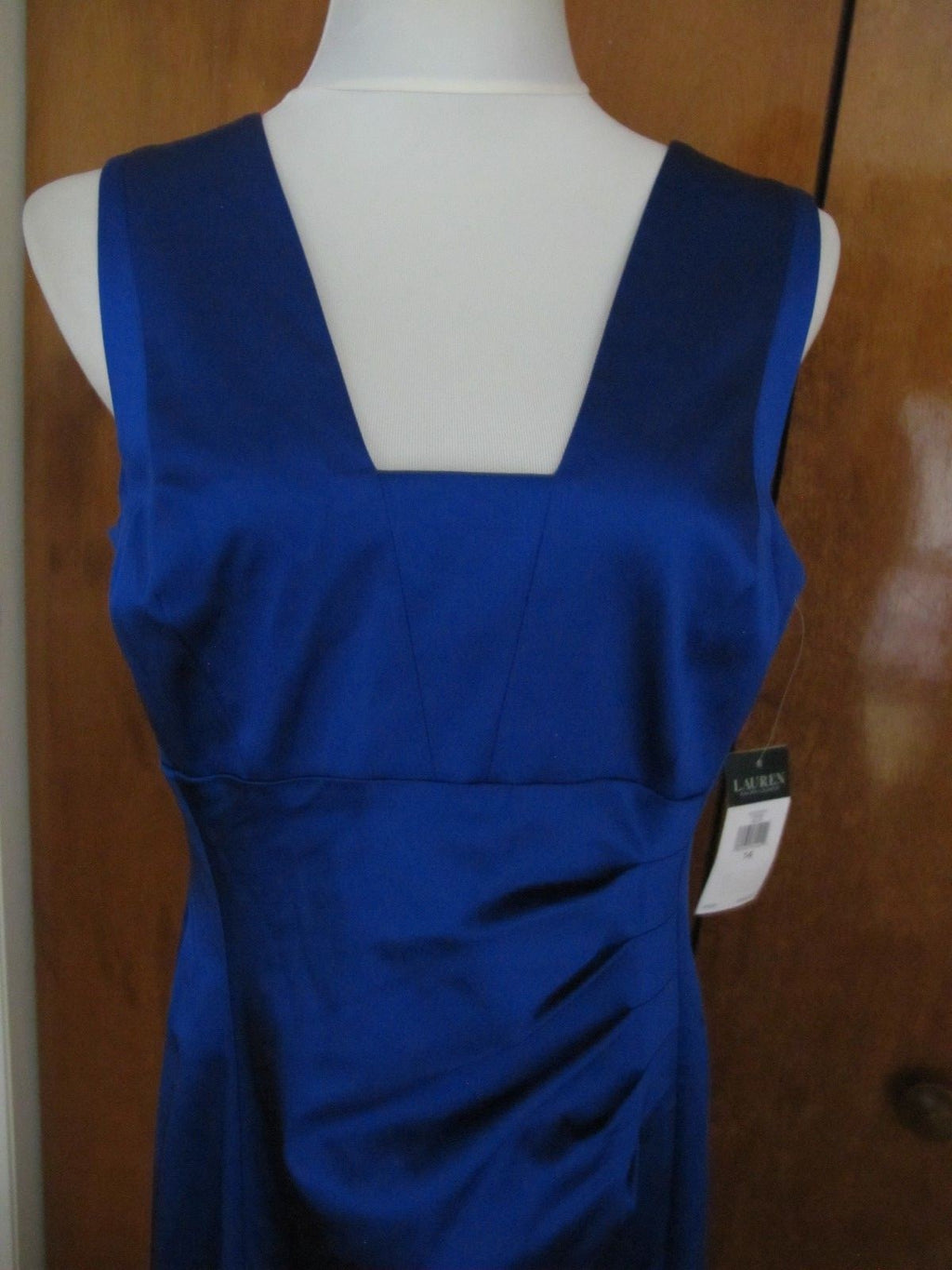 Ralph Lauren Women’s Blue Evening Dress Size 14 NWT 