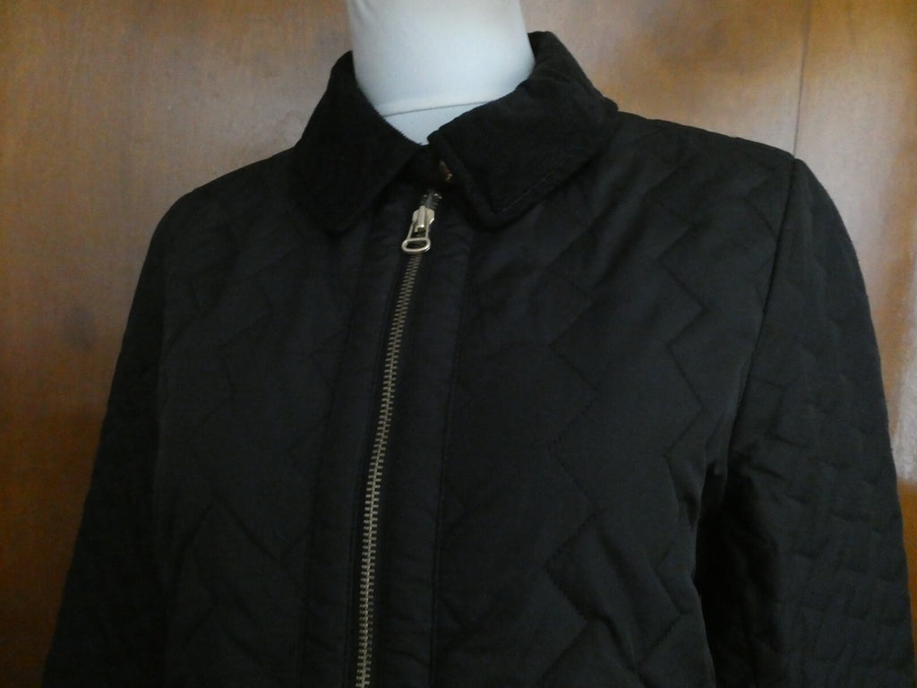 Tommy Hilfiger Quilted Zip-Up Jacket Black Size Large