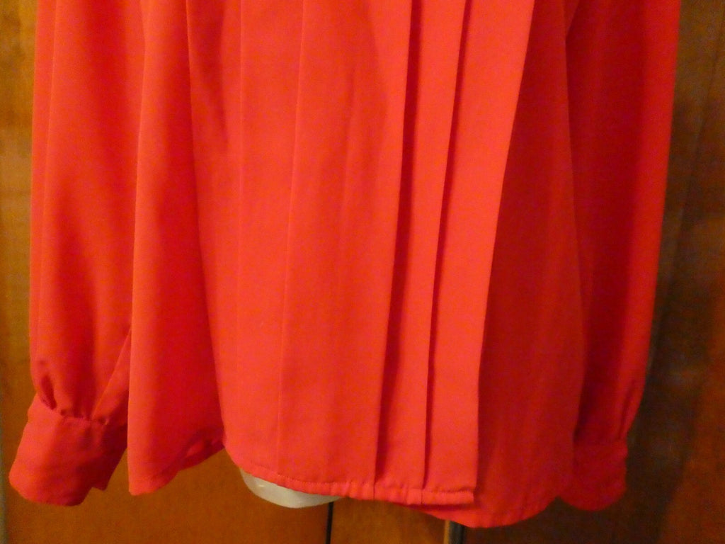 S.K. and Company Red Long Sleeve Stylish Blouse Top Size 12
