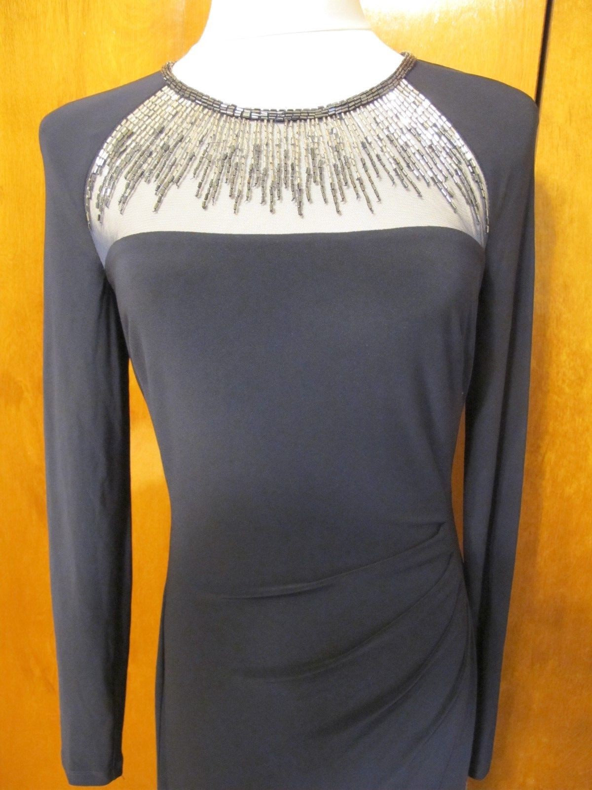 Ralph Lauren women's navy maxi evening detailed NWT dress size 6