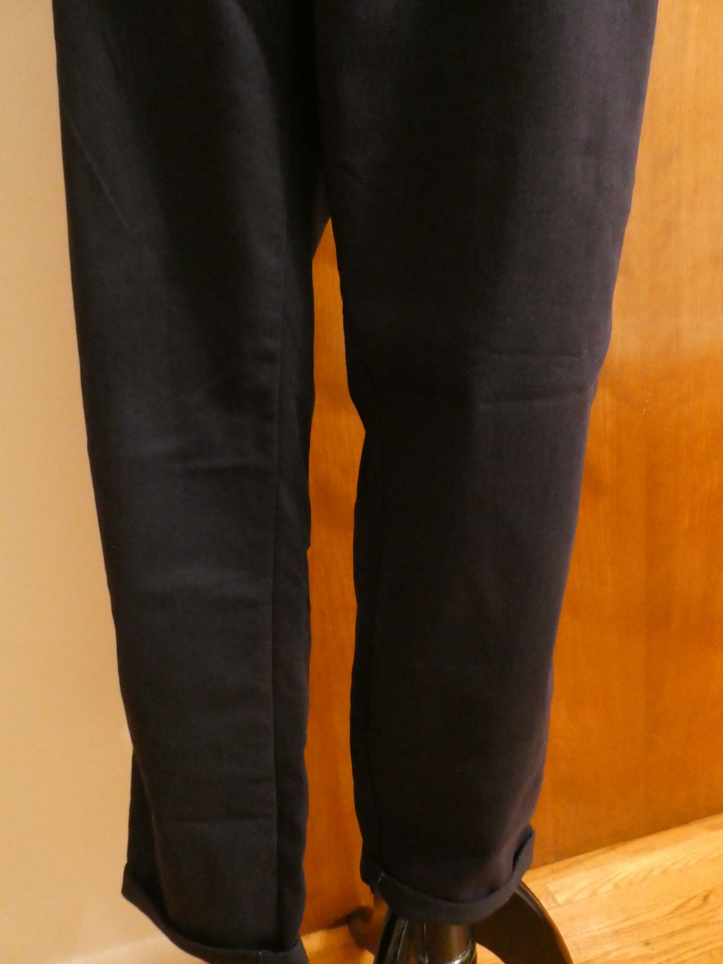 U.S. POLO ASSN. Women Navy Mid Rise Relax Fit Denim Slim Chino Pant 16 (fits 14)