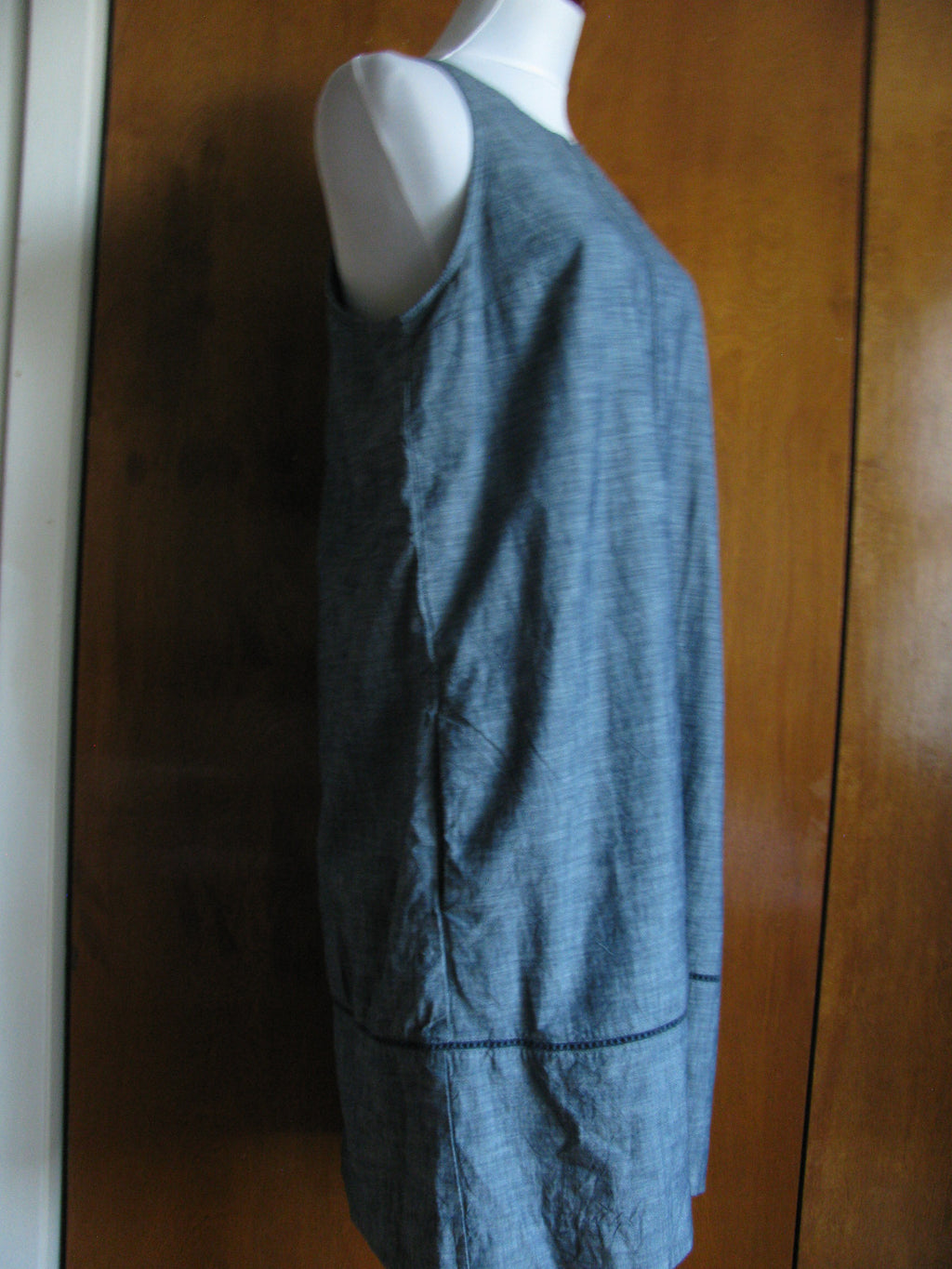 Gap women's gray cotton lined dress New