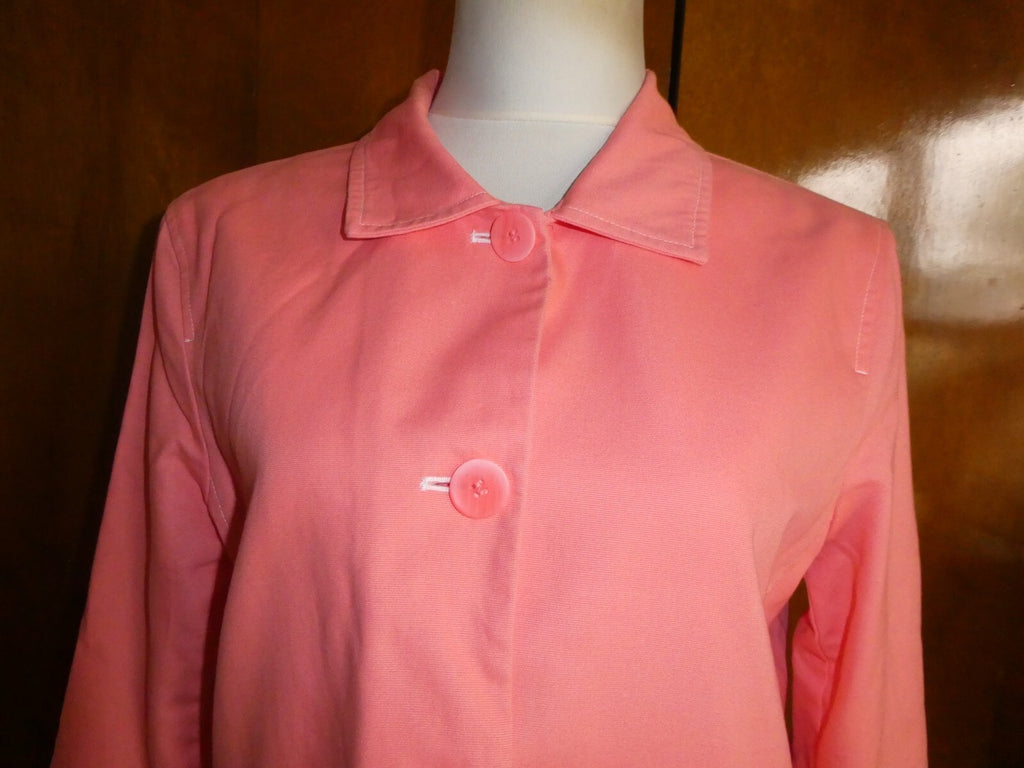 JH Women's Orange Long Sleeve Trench Coat Size 14 (can fit size 12)
